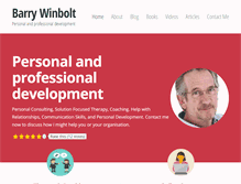 Tablet Screenshot of barrywinbolt.com